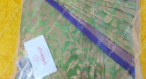 Pre Pleating Services by SminkUp +91 7306020202
