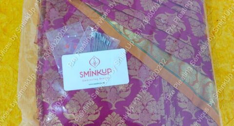 Pre Pleating Services by SminkUp +91 7306020202