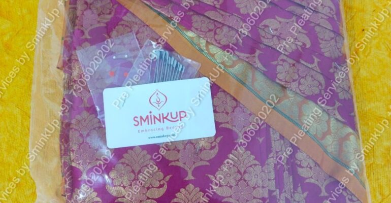 Pre Pleating Services by SminkUp +91 7306020202