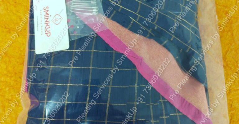 Pre Pleating Services by SminkUp +91 7306020202 (6)